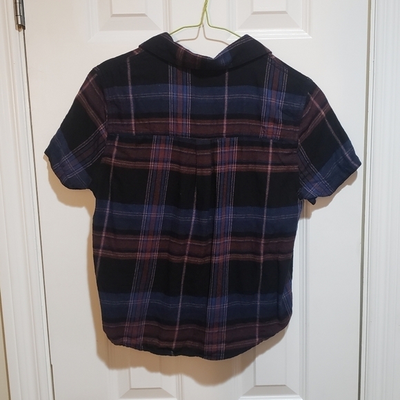 🌿 3/$20 🌿 Forever 21 Plaid Short-Sleeve Crop Top Size Small - Picture 5 of 5